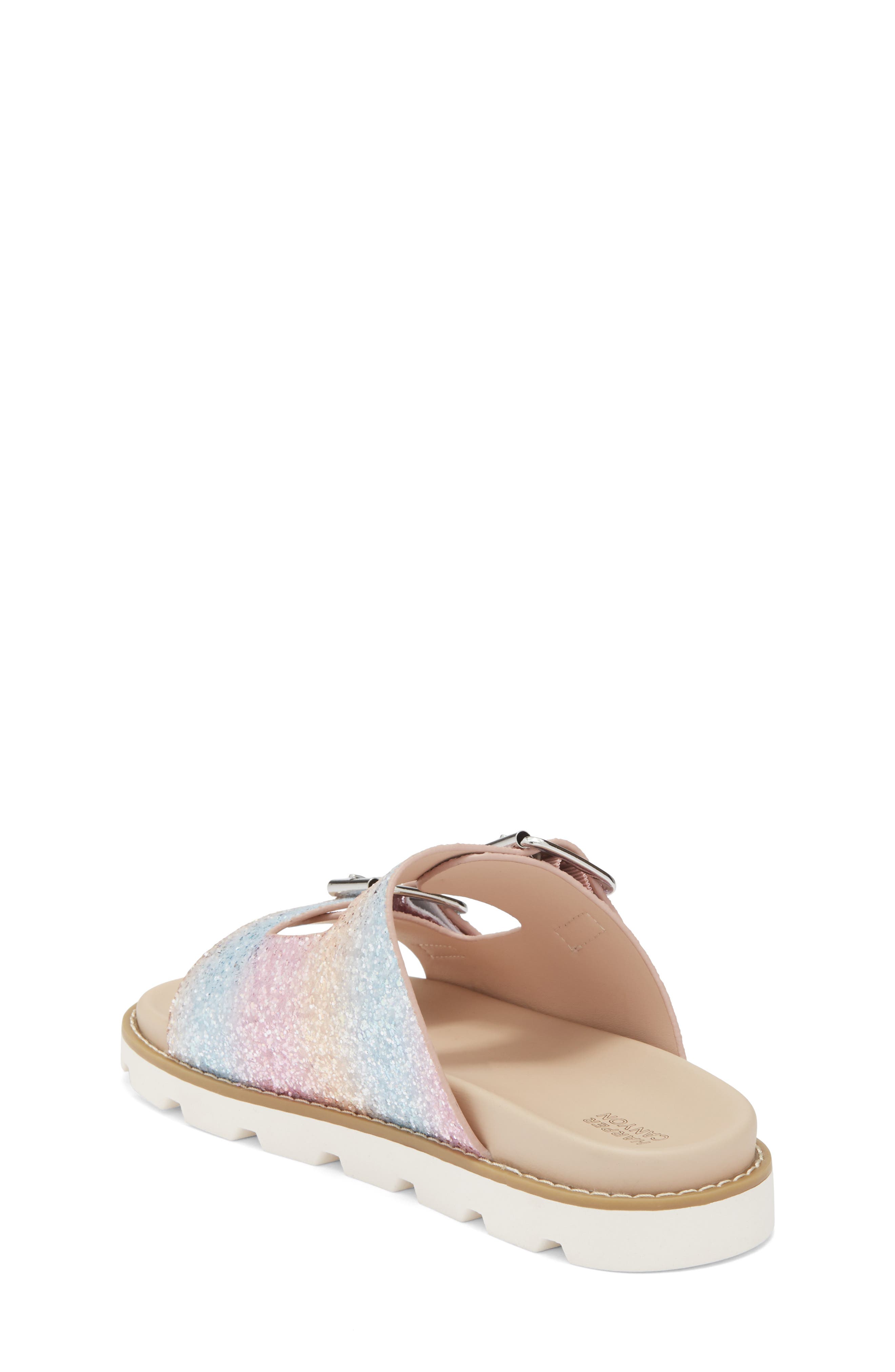 Harper Canyon Kids' Norra Glitter Slide Sandal, Alternate, color, 