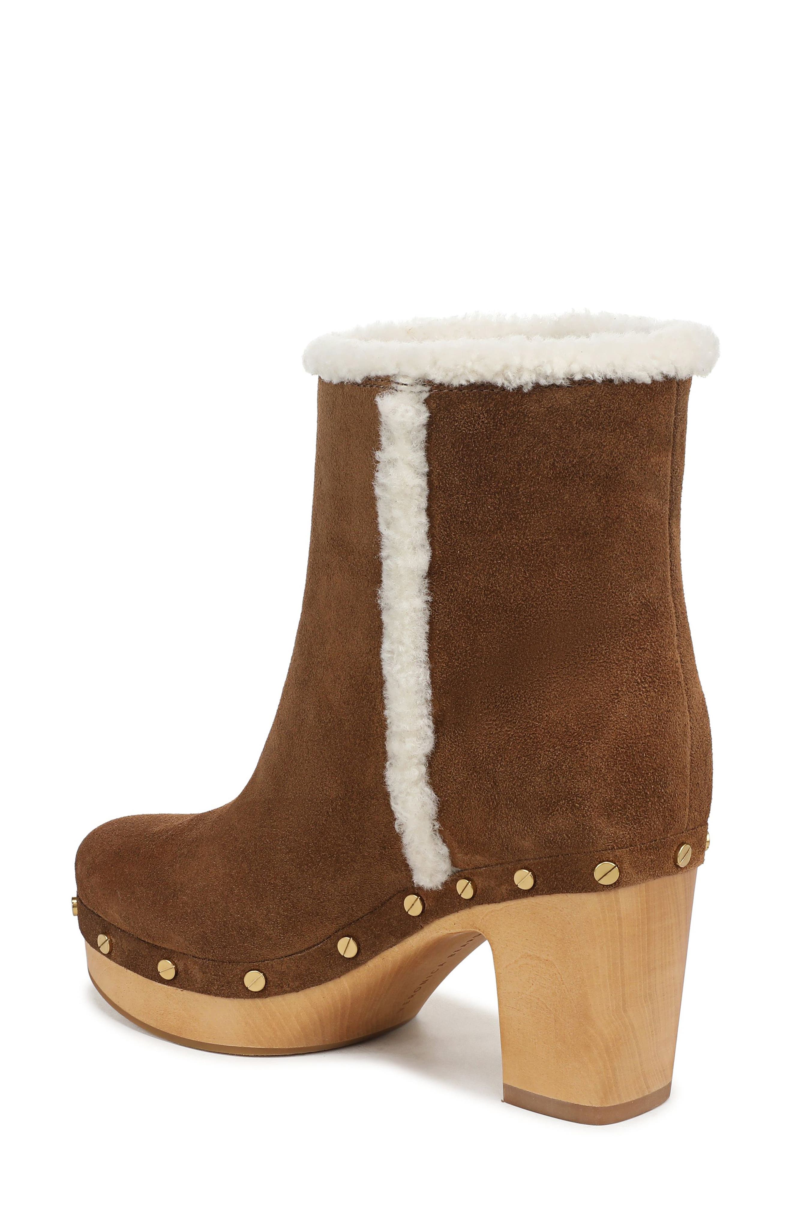 Loreen Faux Shearling Boot, Alternate, color, CHESTNUT SUEDE