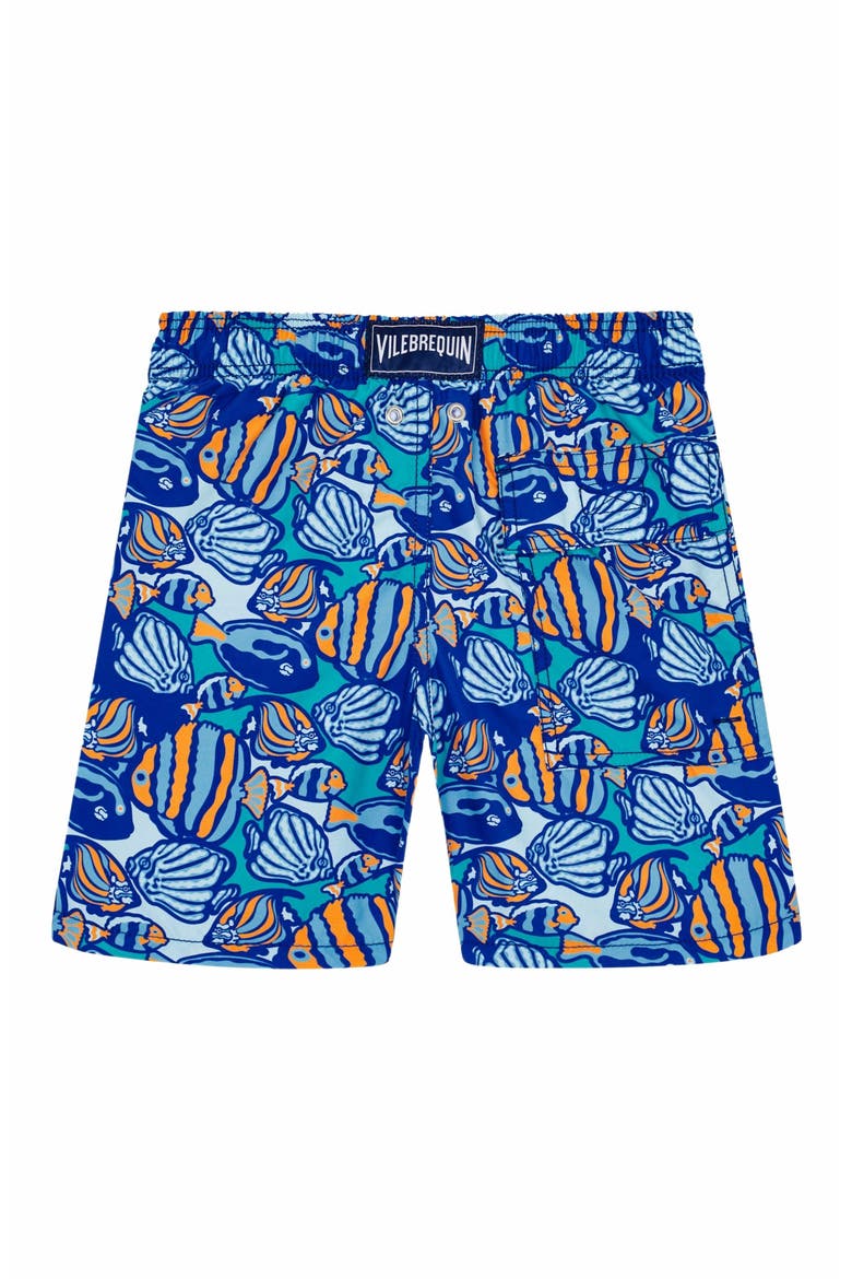 Kids' Fishy Vibes Swim Trunks, Alternate, color, MARRAKECH