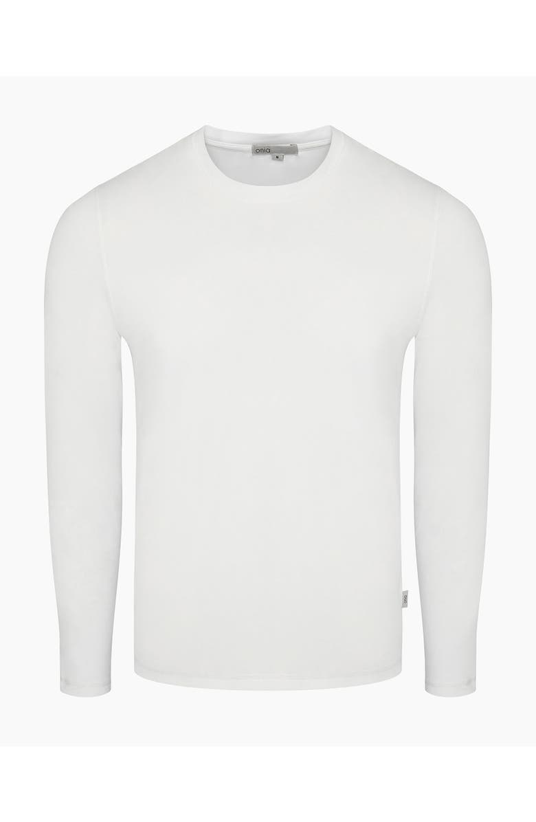 Onia Stretch Nylon Rash Guard, Alternate, color, White