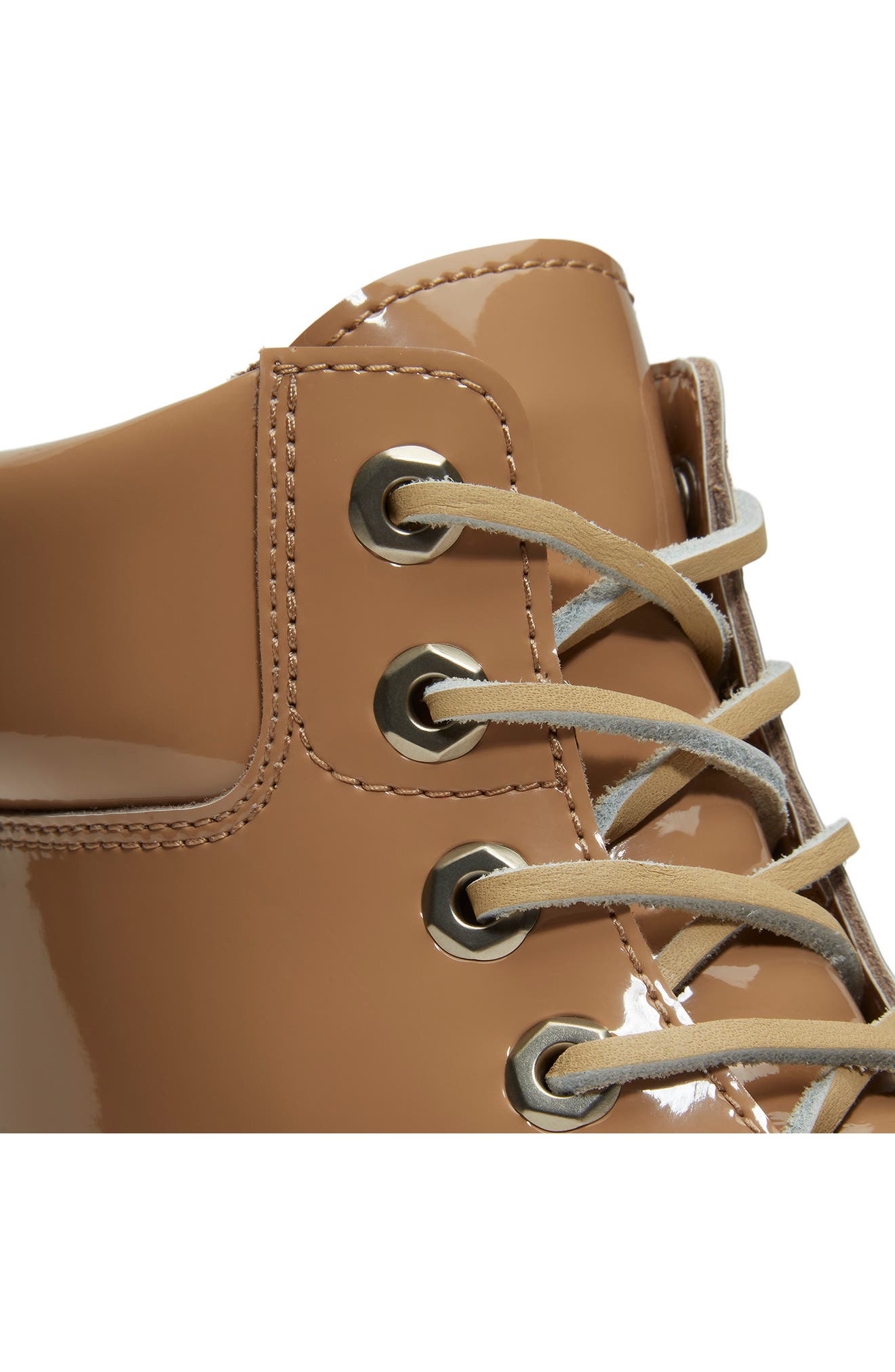 Stone Street 6-Inch Waterproof Lace-Up Leather Boot, Alternate, color, MD BEIGE PATENT LEATHER