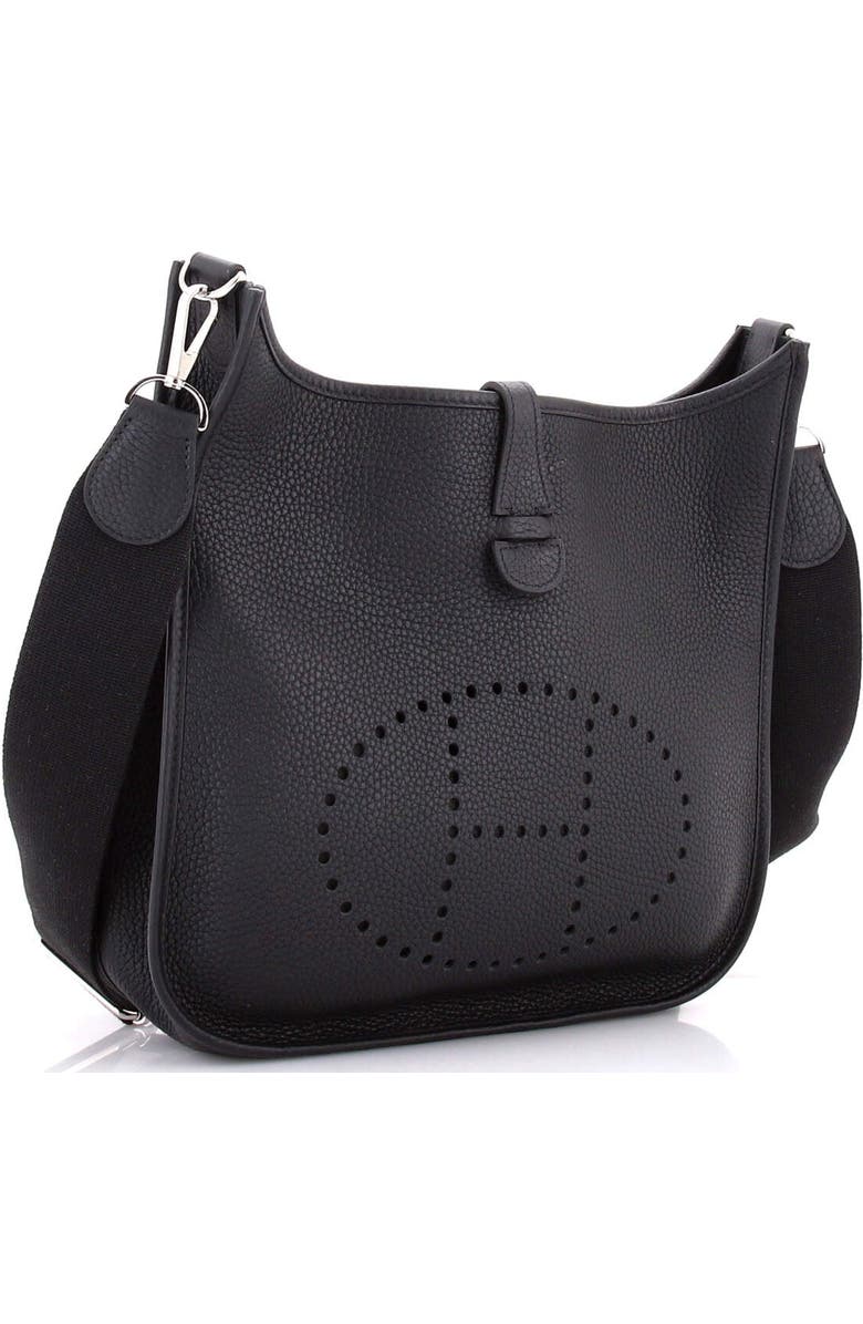 Pre-Owned Hermes Evelyne Bag Gen III Clemence PM, Alternate, color, Noir