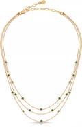 Ettika Crystal Station Layered Necklace
