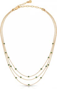 Ettika Crystal Station Layered Necklace