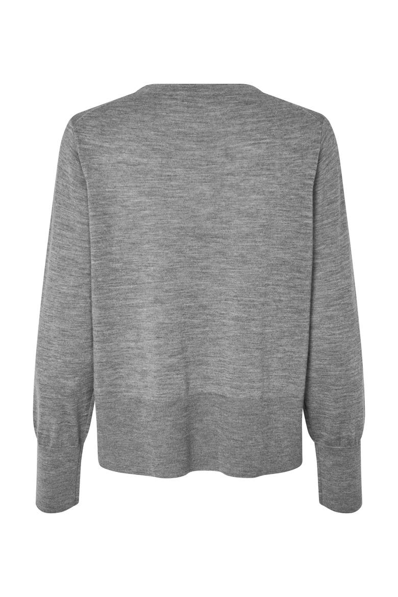 Fynelle Long Sleeve Round Neck Sweater, Alternate, color, M. Grey Mel.