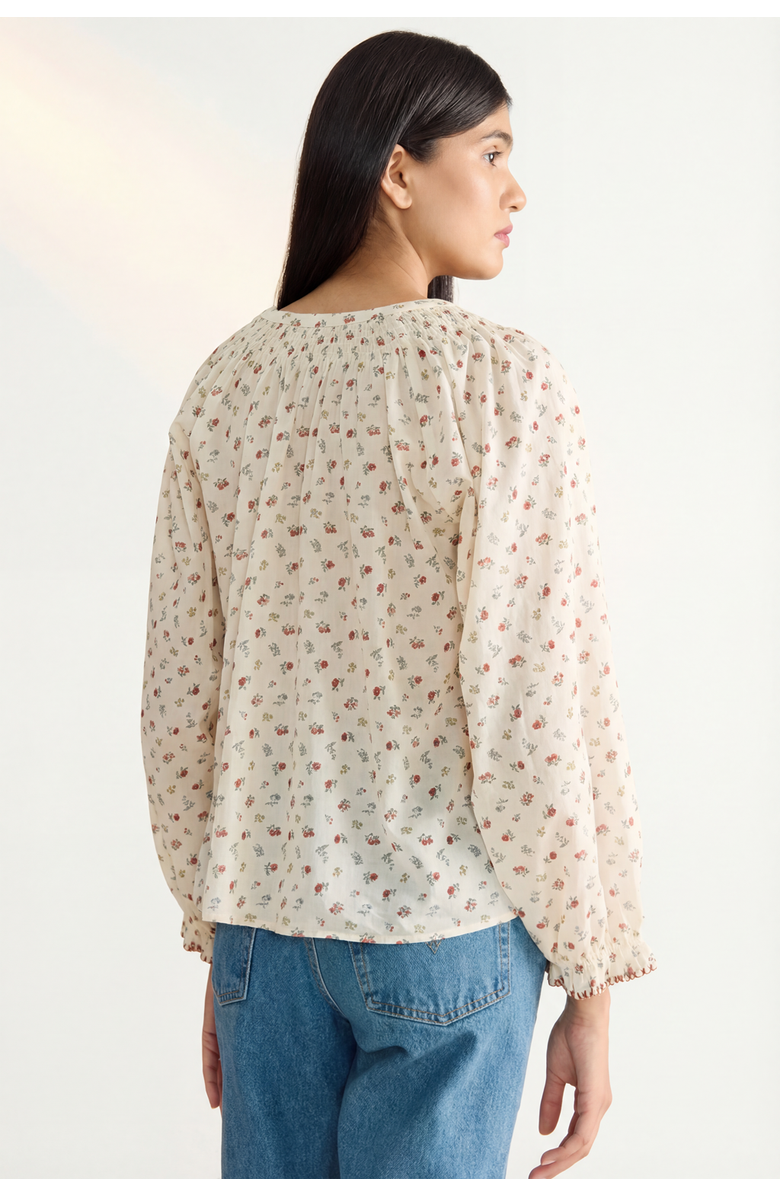 If Only If Inca Blouse, Alternate, color, Antique Floral