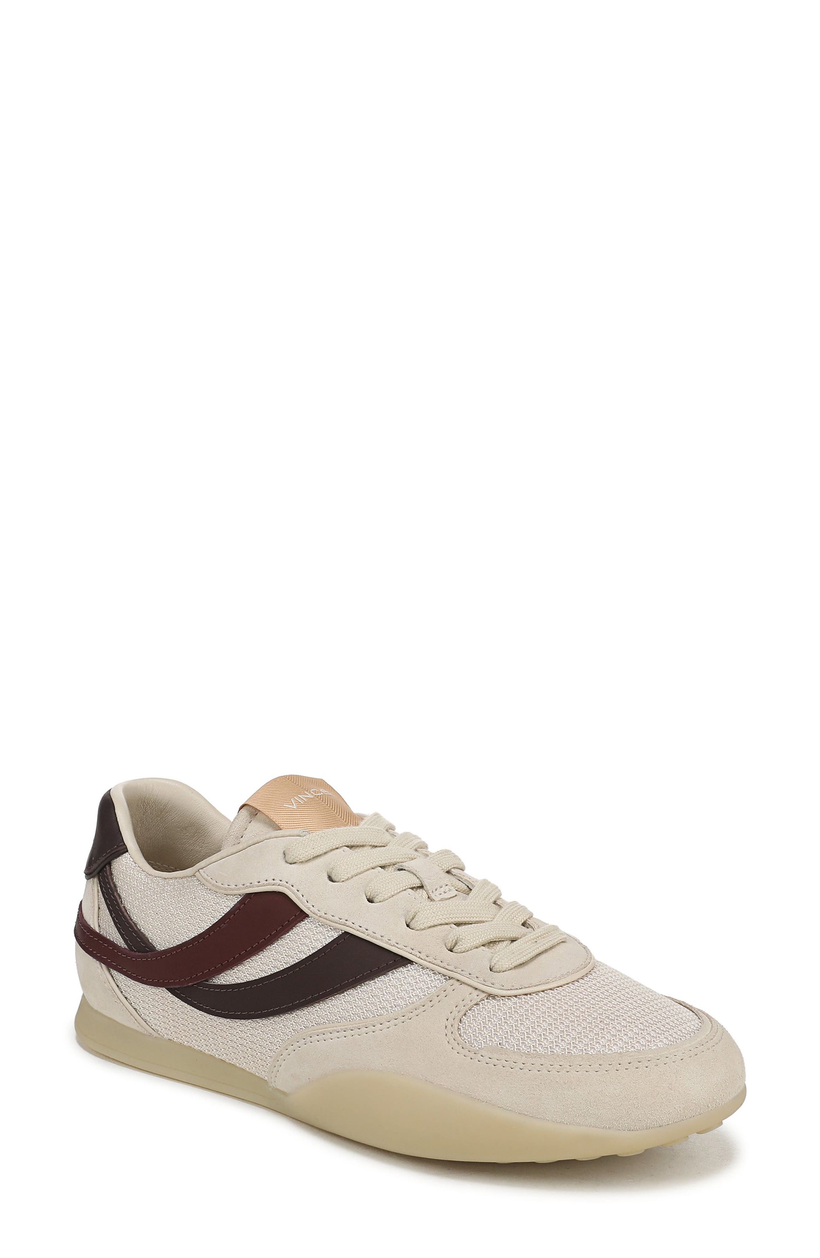 Echo Trainer Leather Sneaker, Main, color, MOONLIGHT/ GANACHE