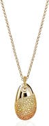John Hardy Artisan Series 18k Gold Sapphire Pebble Pendant Necklace