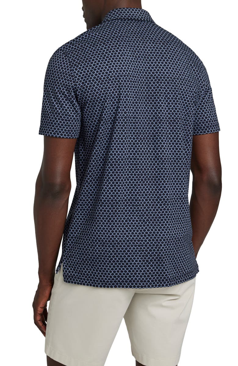 Faherty Movement Piqué Polo, Alternate, color, Midnight Fishscale