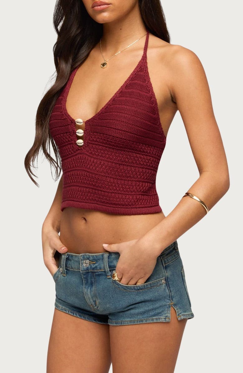 EDIKTED Backless Coastal Charm Neck Top, Alternate, color, 