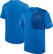 Nike Men's Nike Blue Detroit Lions Sideline UV Dri-Fit Coach Shirt