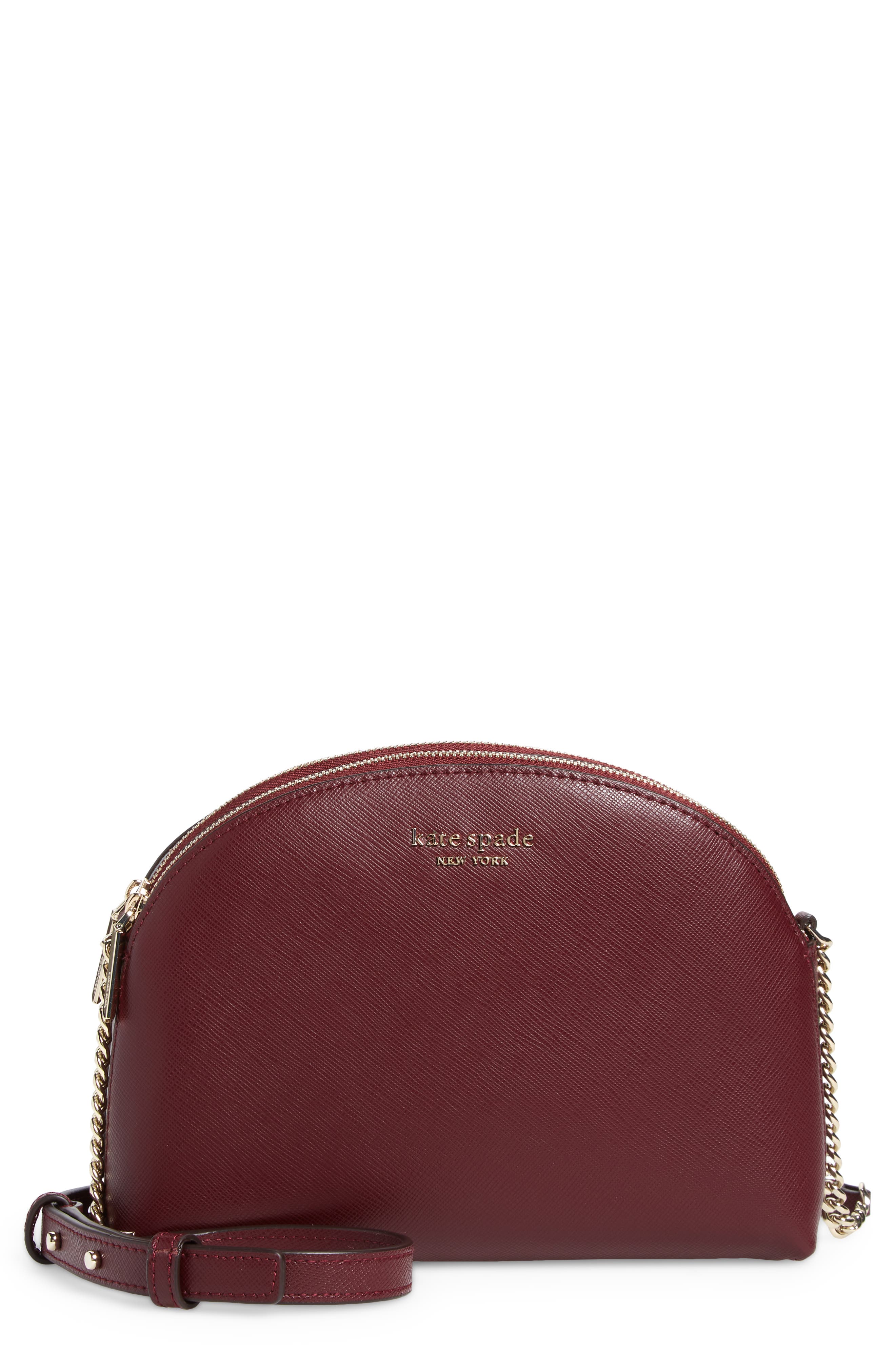 spencer crossbody bag, Main, color, GRENACHE