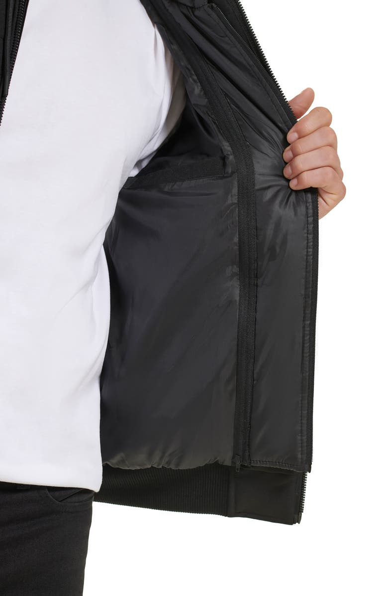 Kenneth Cole New York Oxford Hooded Bomber Jacket, Alternate, color,