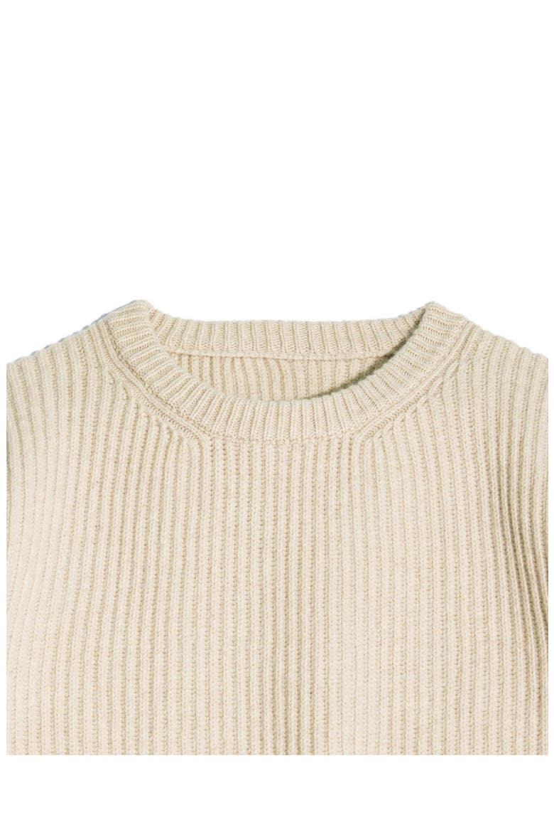Alberto Wool Crewneck Sweater, Alternate, color, WHITE