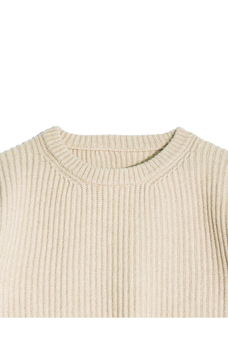 Fortela Alberto Wool Crewneck Sweater, Alternate, color, White