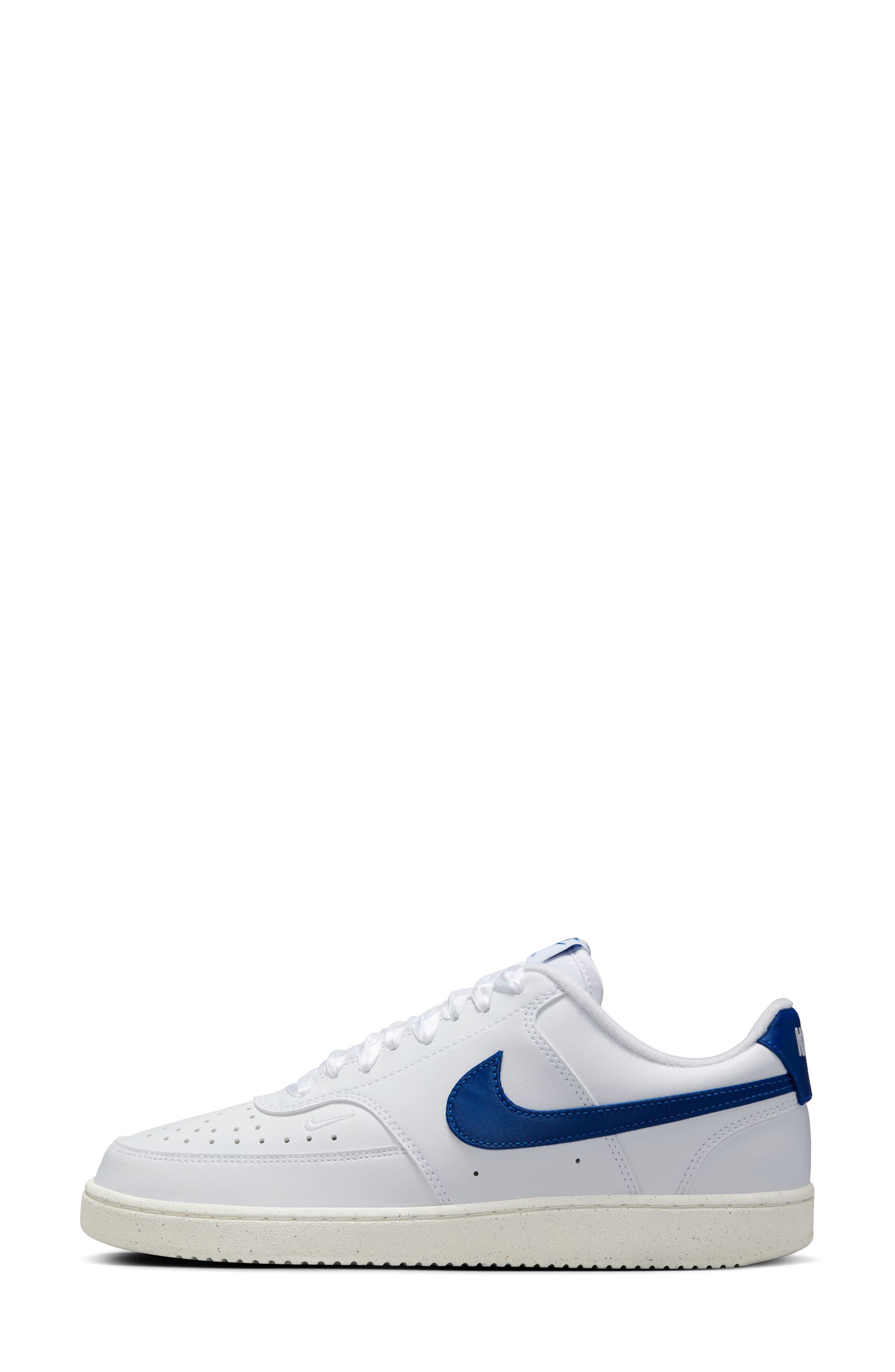 Nike Court Vision Low Sneaker, Alternate, color, White/ Royal/ Sail