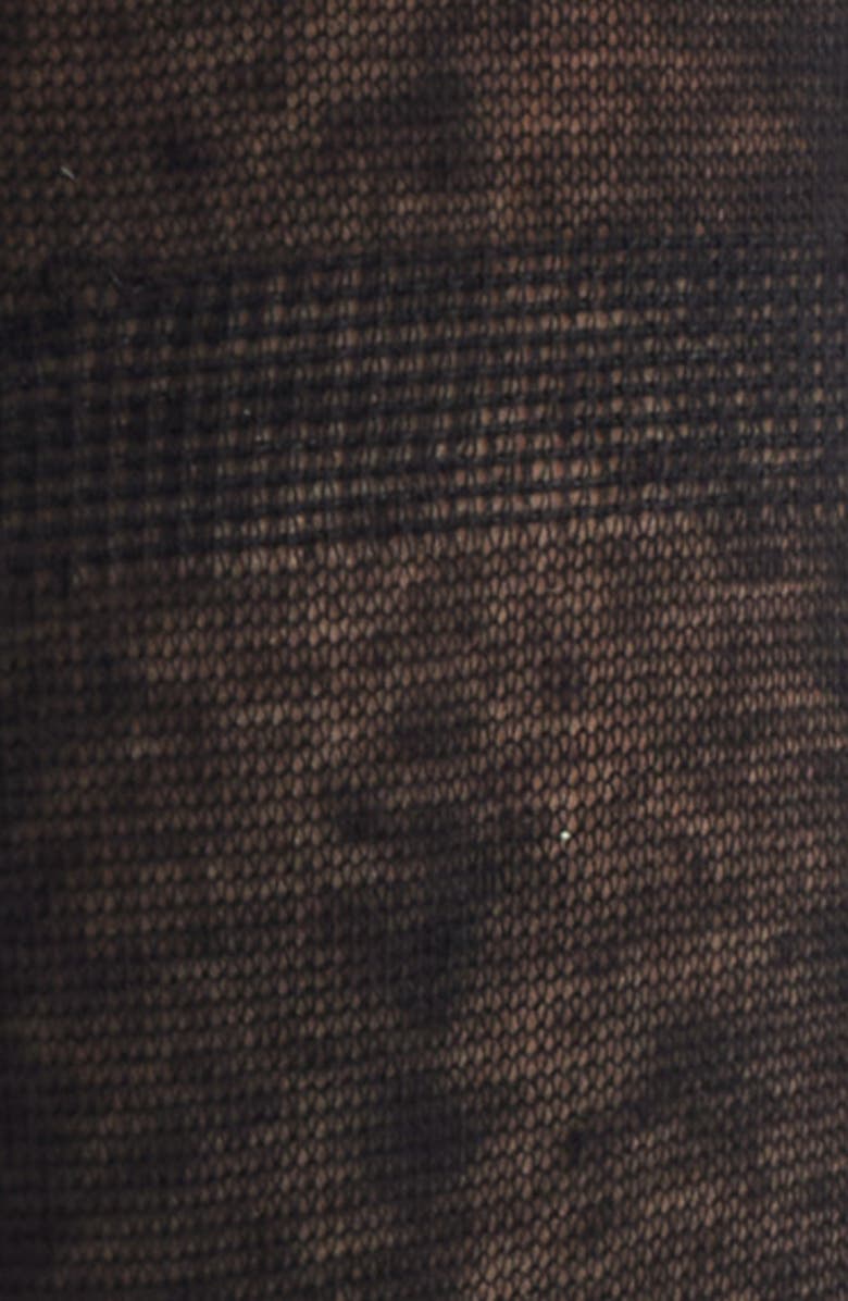 Casa Clara Primrose Bow Crew Socks, Alternate, color, Black