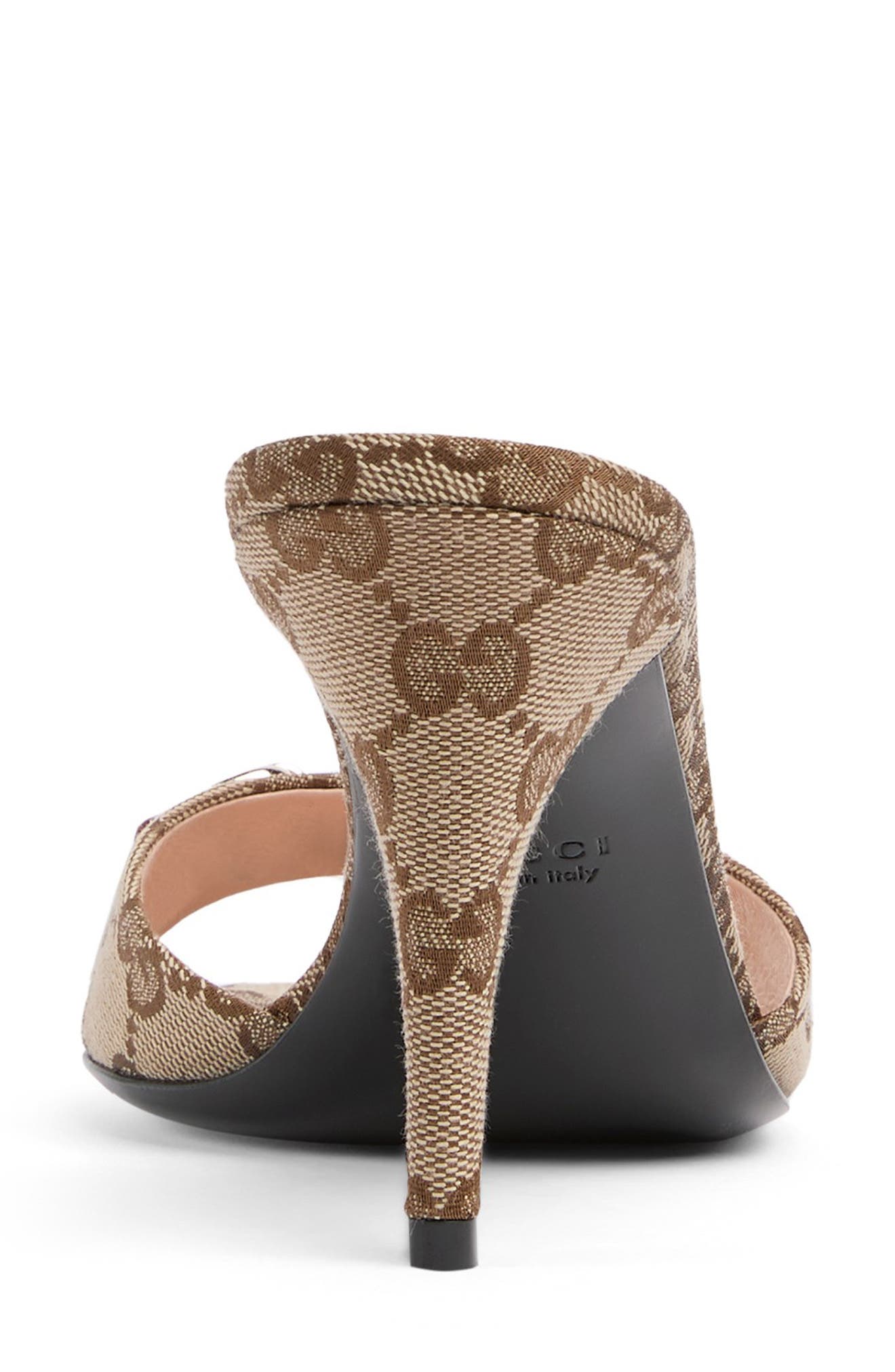 Gucci Erin Horsebit GG Monogram Sandal, Alternate, color, Beige