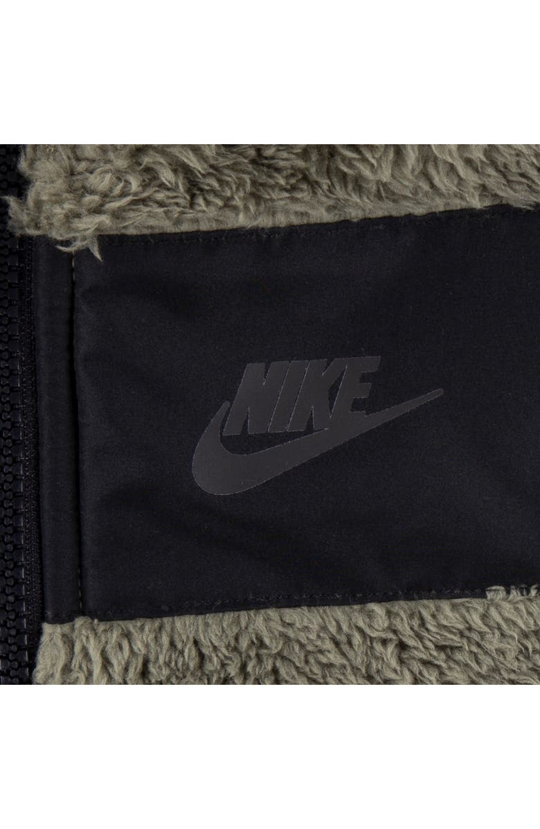 Nike Kids' Future Utility Faux Shearling Vest, Logo T-Shirt & Fleece Joggers Set, Alternate, color, Dark Stucco