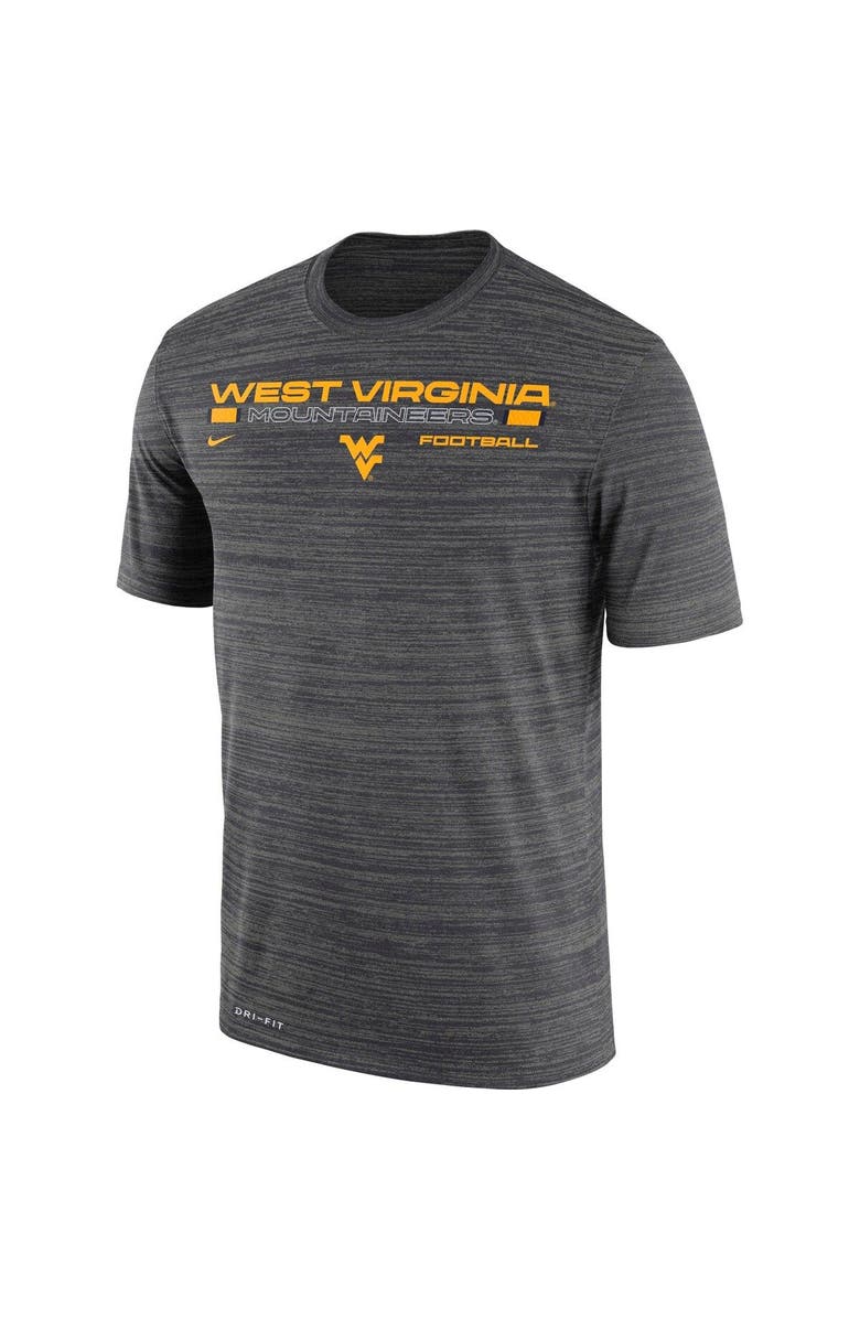 Nike Men's Nike Charcoal West Virginia Mountaineers Velocity Legend Performance T-Shirt, Alternate, color,