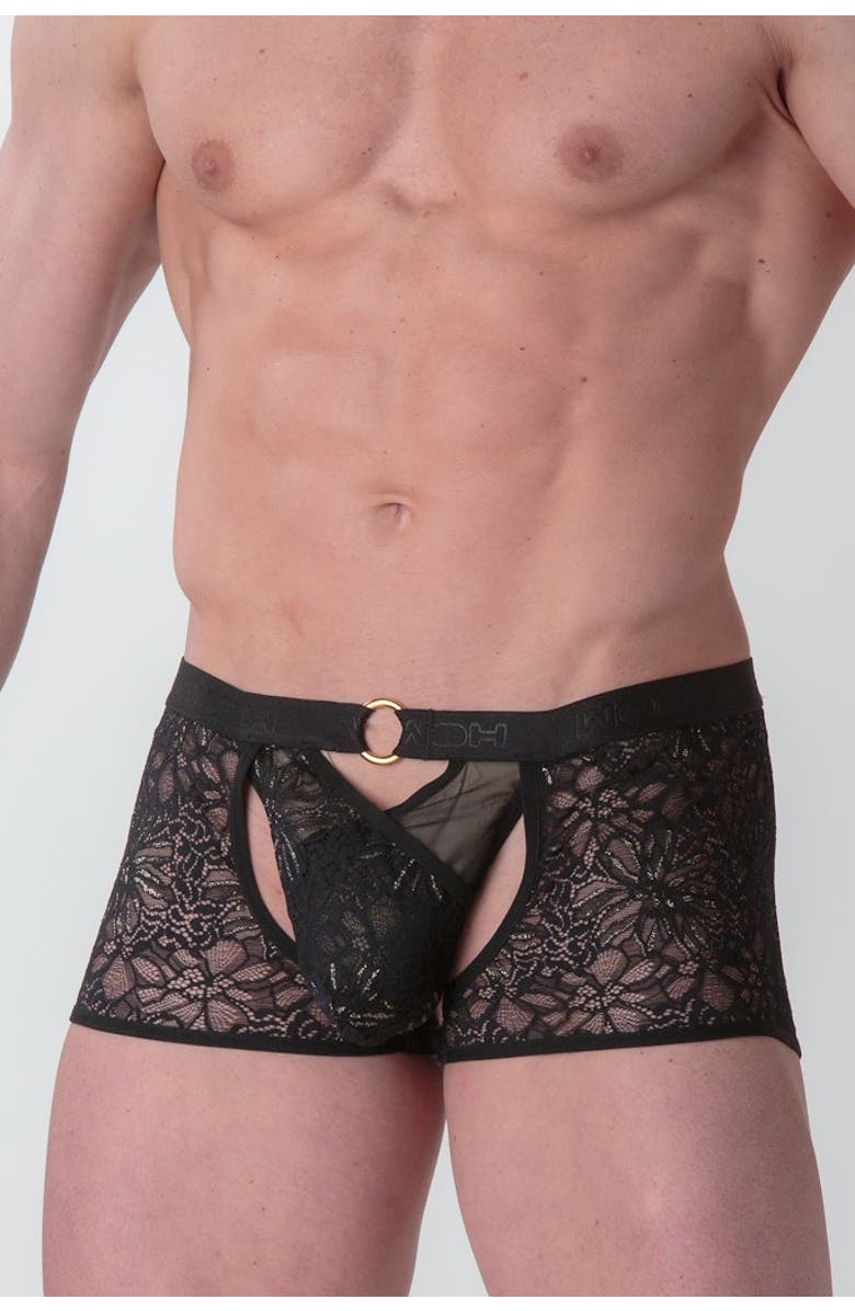 WOH Pure Seduction Boxer String, Alternate, color, Black