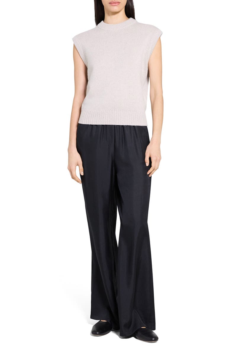 Theory Relaxed Cashmere & Wool Sweater Vest, Alternate, color, Light Grey