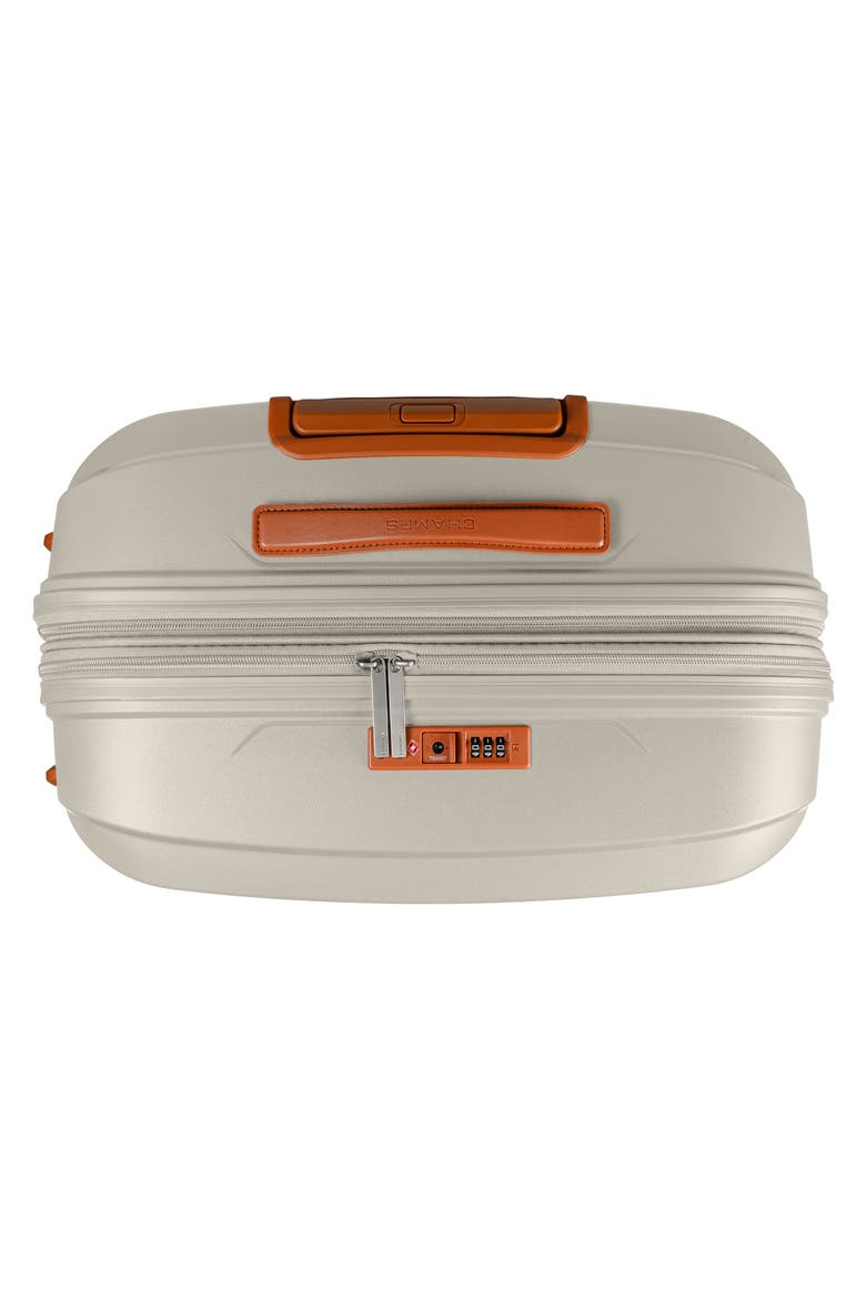 Vintage Aura Large Hardside Spinner Suitcase, Alternate, color, IVORY