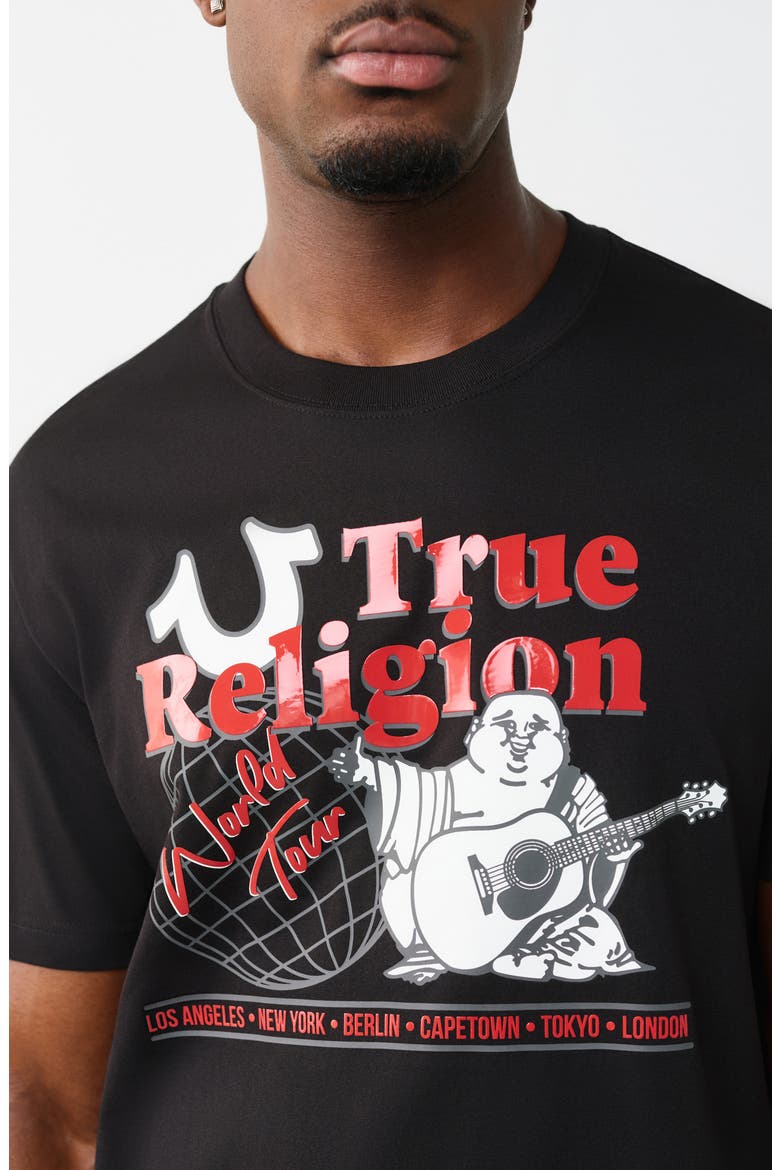 Universal Buddha Graphic T-Shirt, Alternate, color, JET BLACK