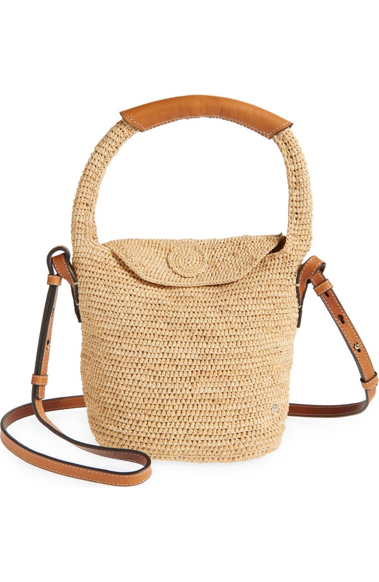 Helen Kaminski Yala Raffia Mini Shoulder Bag, Main, color, Natural/ Cotto