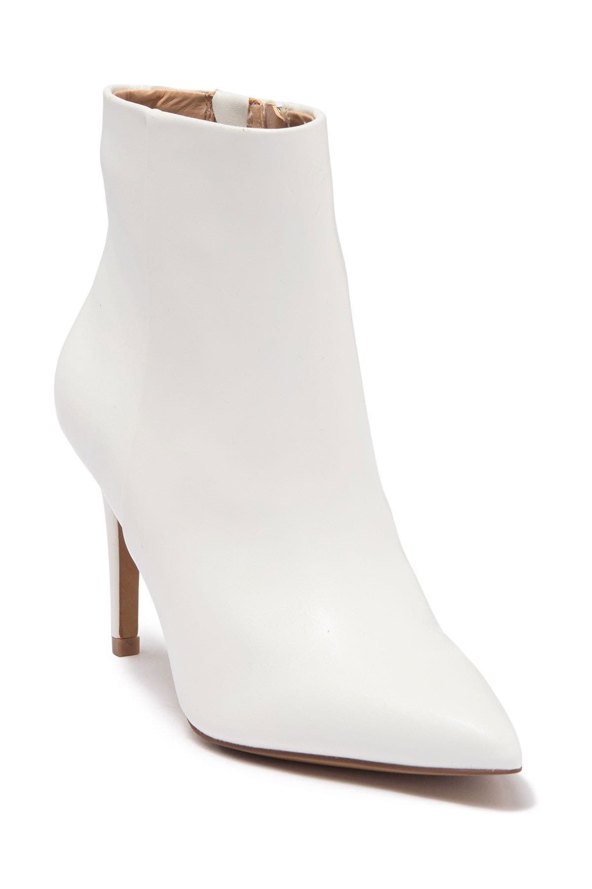 Lizziey Pointed Toe Bootie, Main, color, WHITE LEATHER
