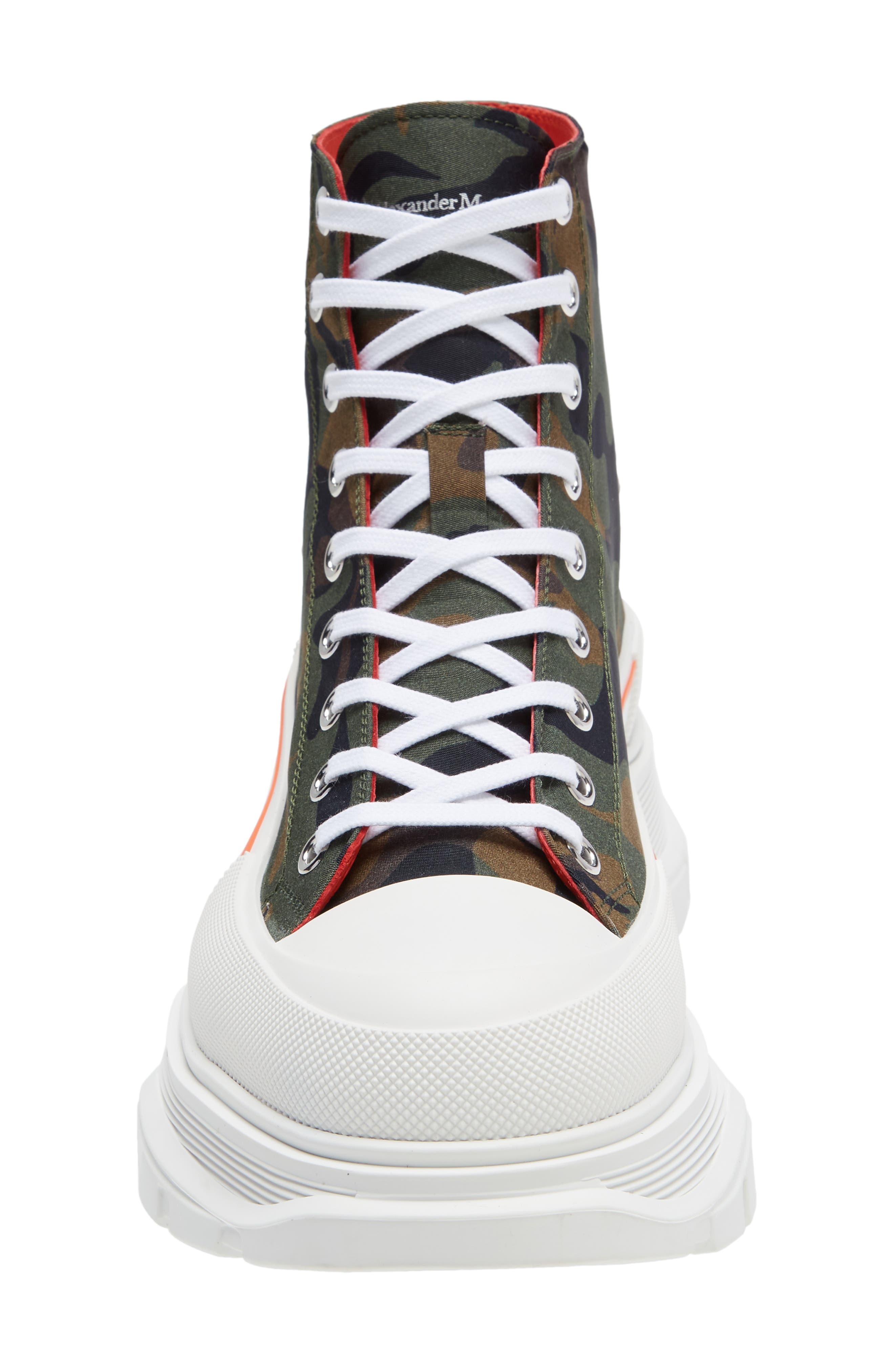 McQueen Alexander McQueen Camo Tread Slick High-Top Sneaker  display picture 3