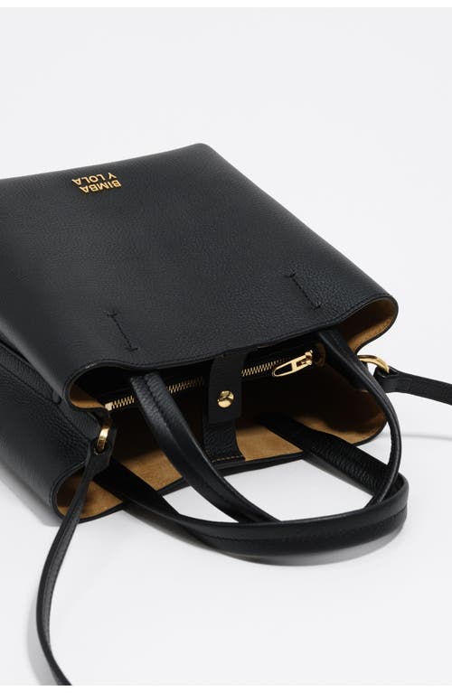 Bimba Y Lola Top-handle Leather Satchel Bag In Black