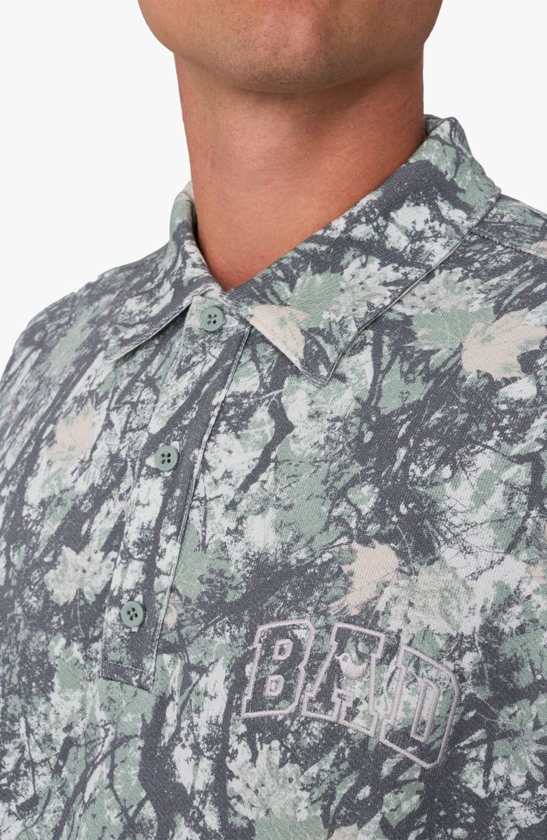 Bad Birdie French Terry Long Sleeve Polo, Alternate, color, Stealth Mode Dark