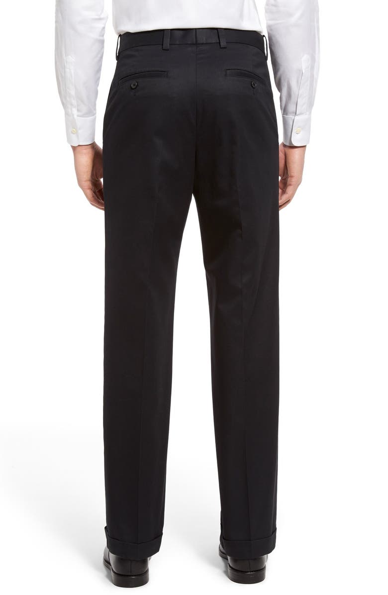 Nordstrom Classic Smartcare<sup>™</sup> Pleated Supima<sup>®</sup> Cotton Dress Pants, Alternate, color, 