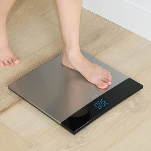 Escali Extra Large Stainless Steel Bathroom Scale In Silver