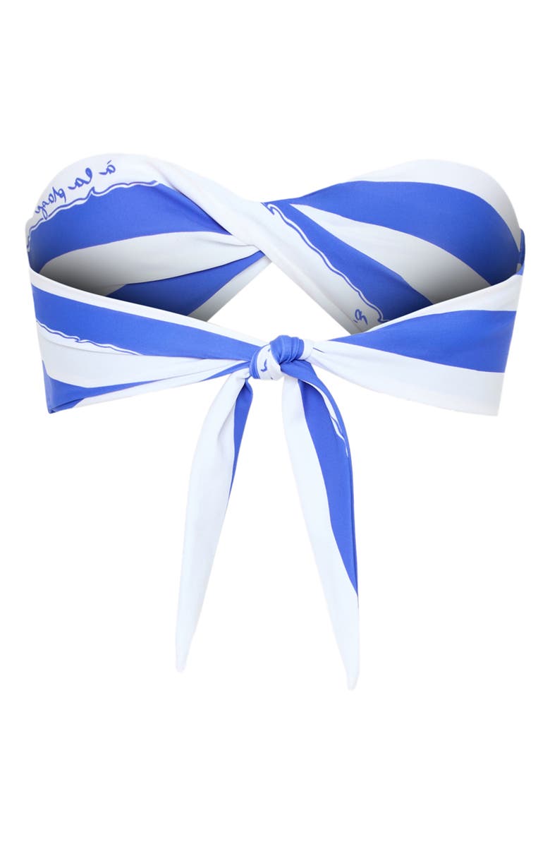 Milly A La Plage Multi Fit Bikini Top, Alternate, color, Blue/ White