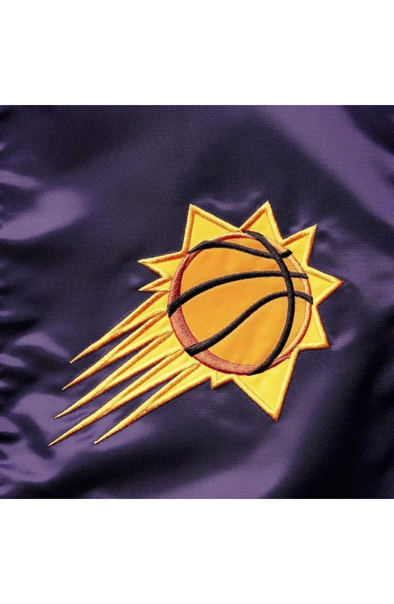 STARTER Men's Starter Purple Phoenix Suns The Captain II Full-Zip Varsity Jacket, Alternate, color, Purple