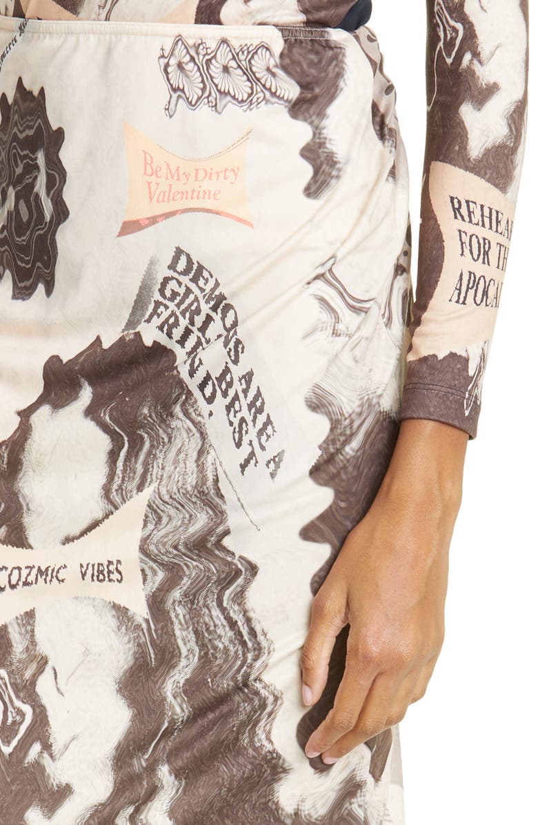 ELLISS Cosmic Vibes Midi Skirt, Alternate, color, 