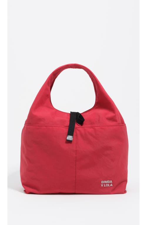 Bimba Y Lola Medium Nylon Paper Bag In Red