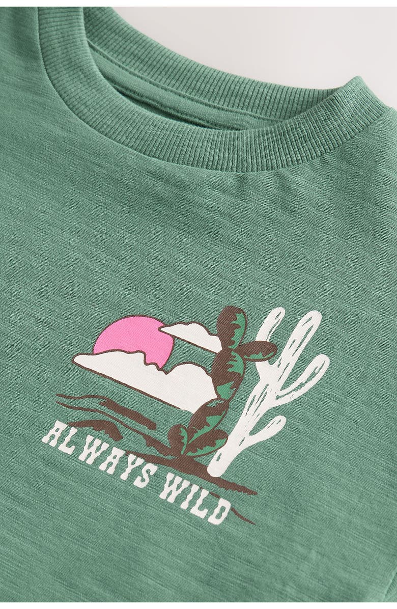 NEXT Kids' Cactus Cotton Graphic T-Shirt, Alternate, color, Green