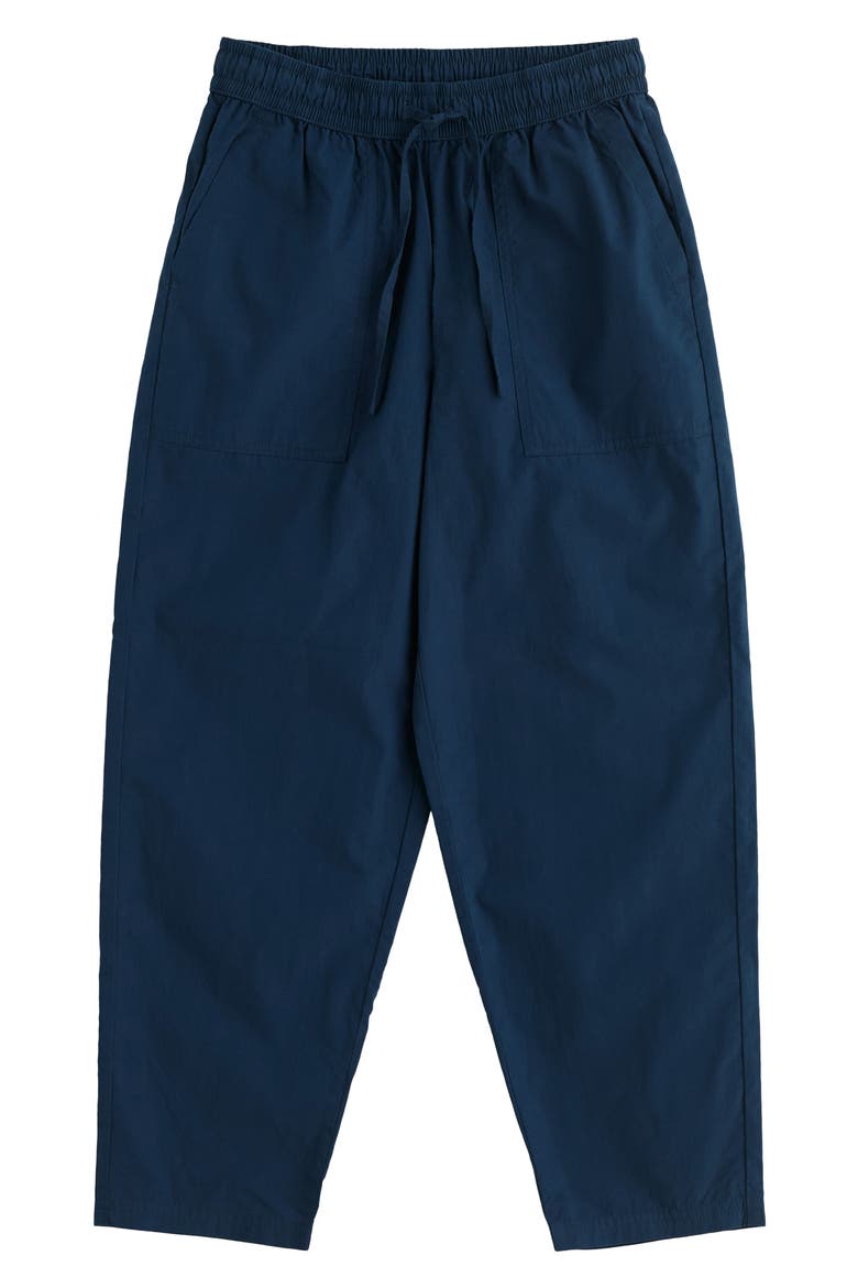 Sholl Drawstring Tapered Organic Cotton Twill Pants, Alternate, color, SEA CAVE