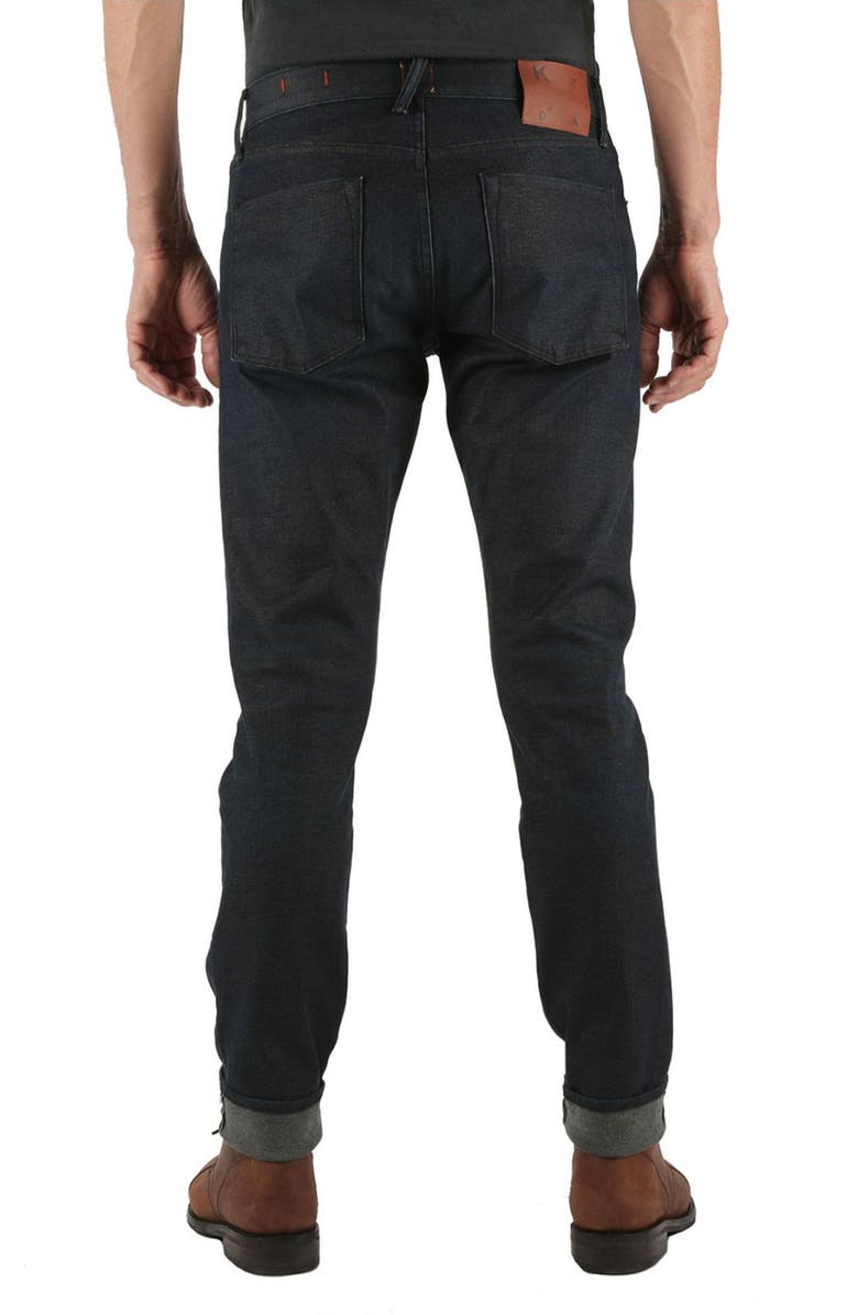 HIROSHI KATO The Pen Slim 14-Ounce Stretch Selvedge Jeans, Alternate, color, Jett