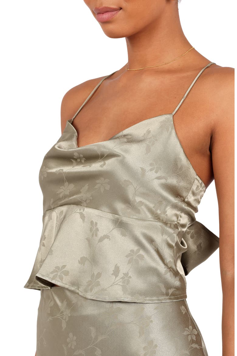 Belle Floral Two-Piece Dress, Alternate, color, OLIVE