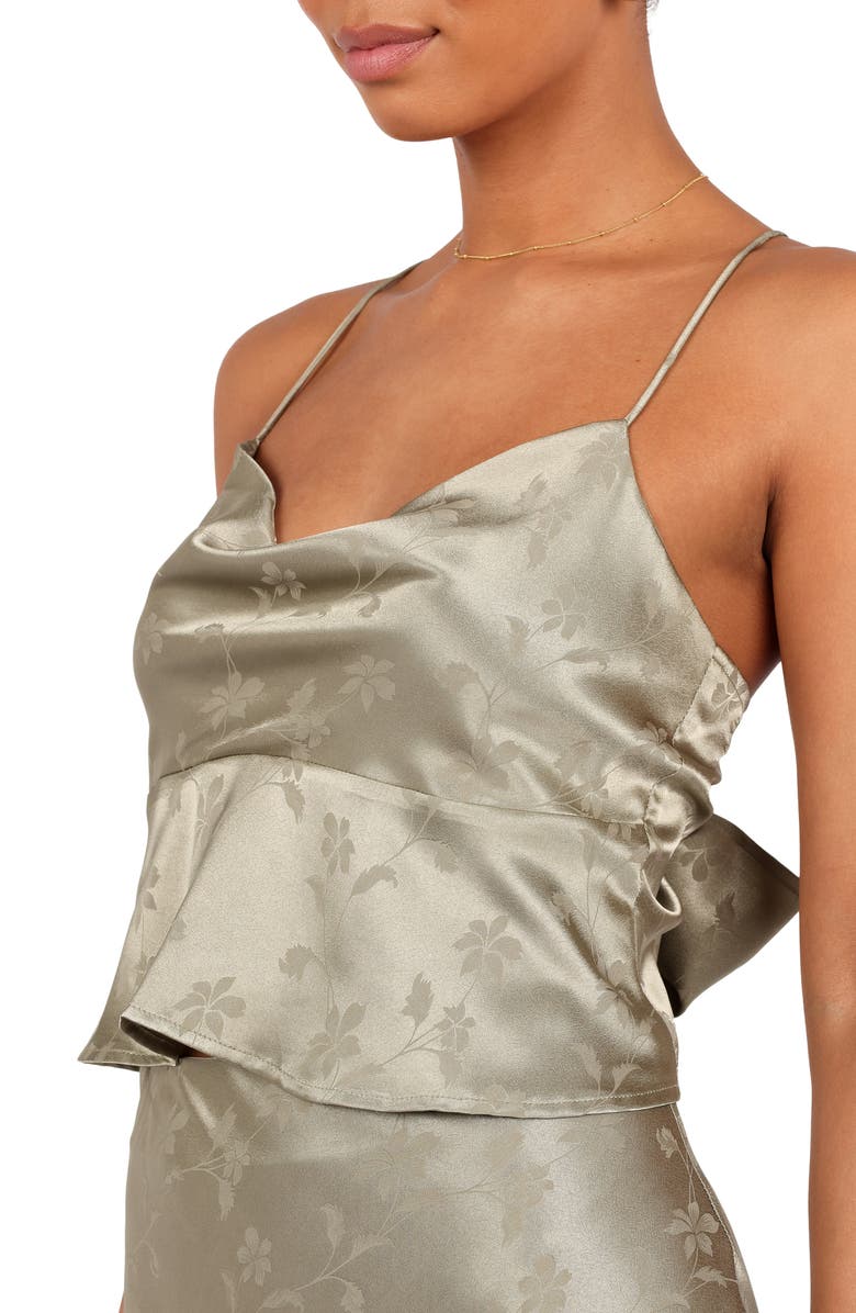 Petal & Pup Belle Floral Two-Piece Dress, Alternate, color, Olive