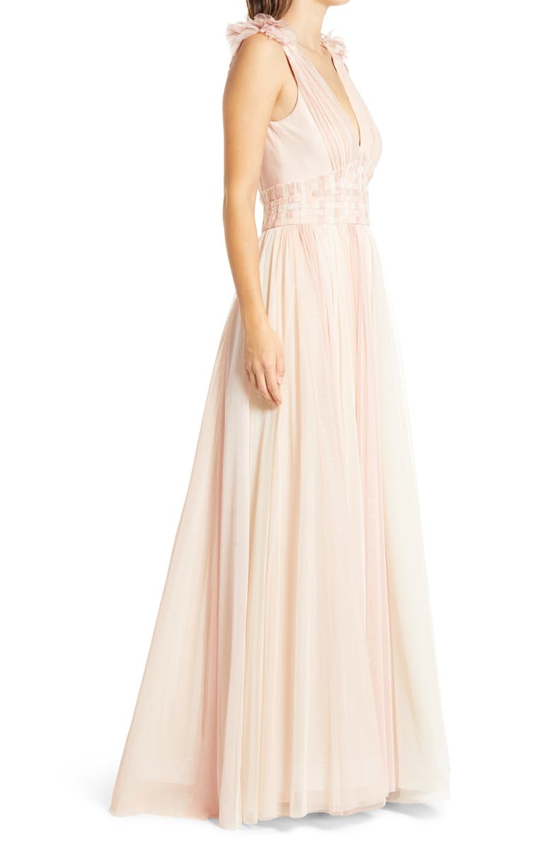 Tadashi Shoji Sleeveless Tulle Gown, Alternate, color,