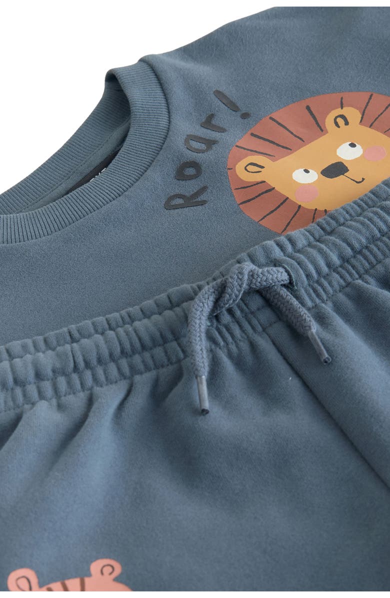 NEXT Kids
Safari Cotton Blend Sweatshirt
Joggers Set, Alternate, color, Blue