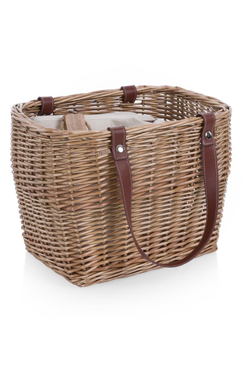 Picnic Time Terrabella Picnic Basket, Alternate, color, Beige