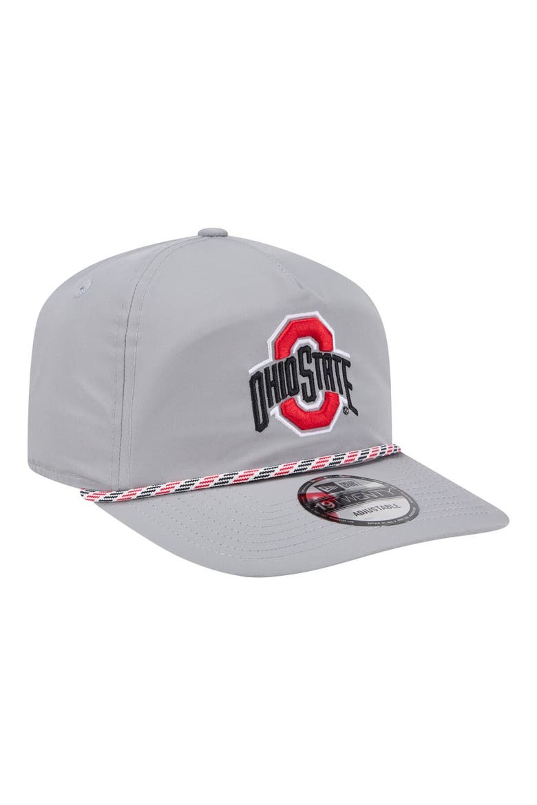 Men's New Era Gray Ohio State Buckeyes 19TWENTY Adjustable Hat, Alternate, color, Gray