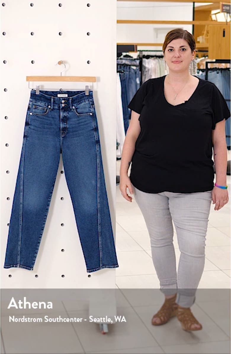 Good Straight Twisted Seam Jeans, sales video thumbnail