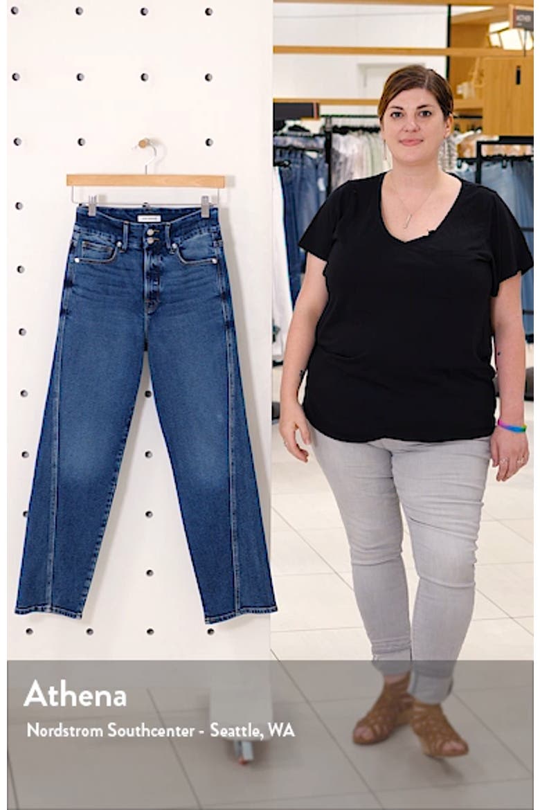 Good Straight Twisted Seam Jeans video
